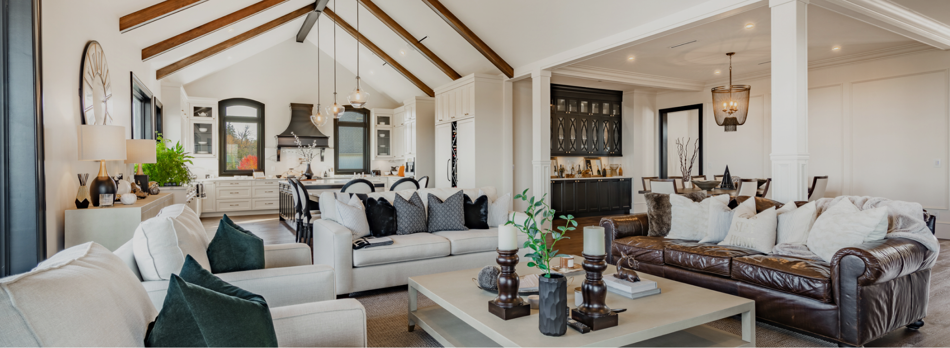 Cedar Steel — Open Plan Living Room Steel Beam Ceiling Renovation